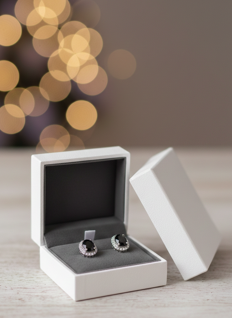 Royal Ruby Elegance Stud Earrings