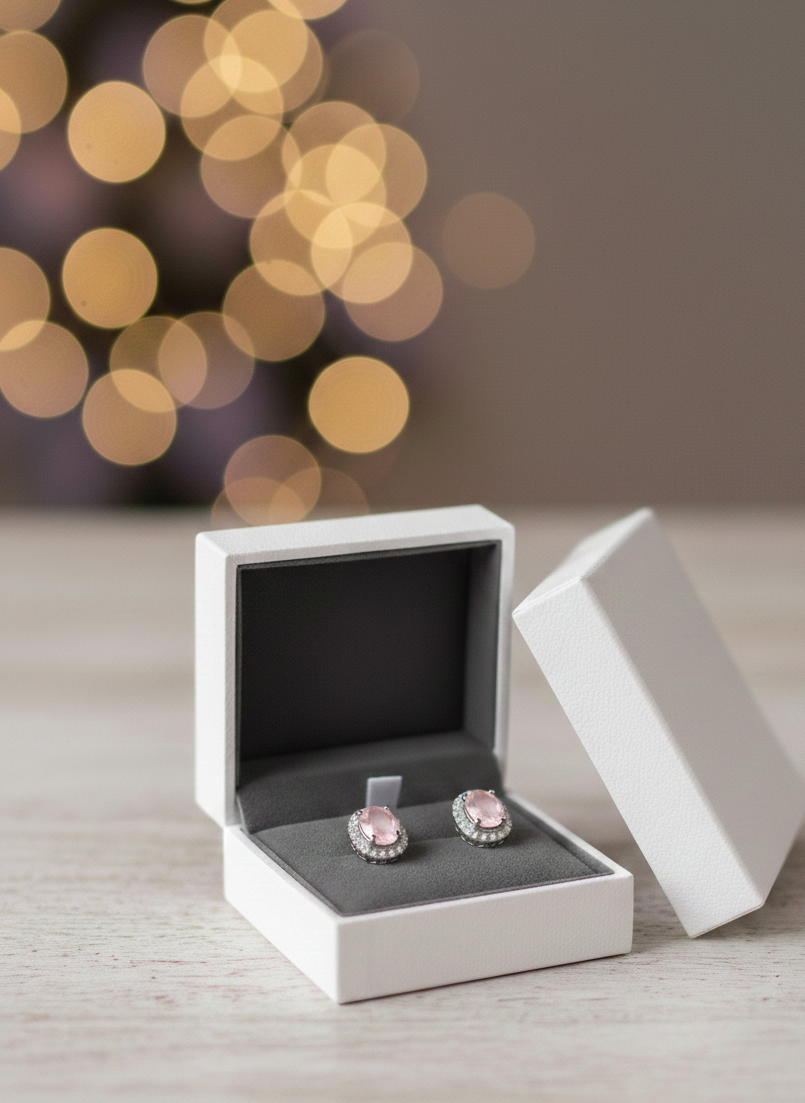 Royal Ruby Elegance Stud Earrings